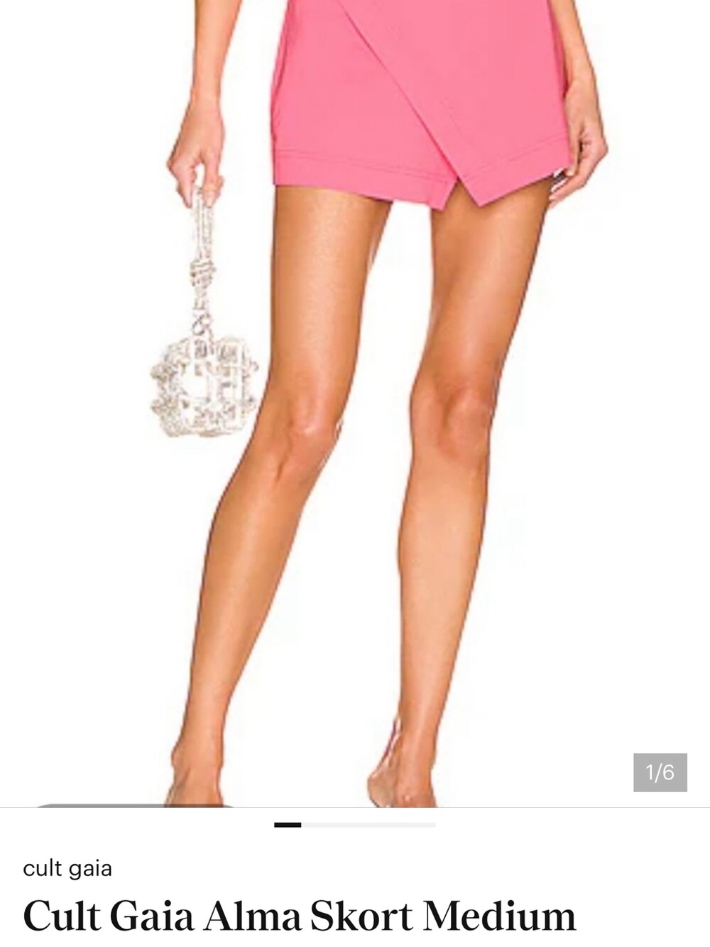 NWT Cult Gaia Alma Short Skort Blossom Pink S